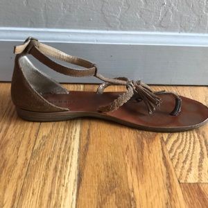 Lucky Brand Tasseled Suede Sandal